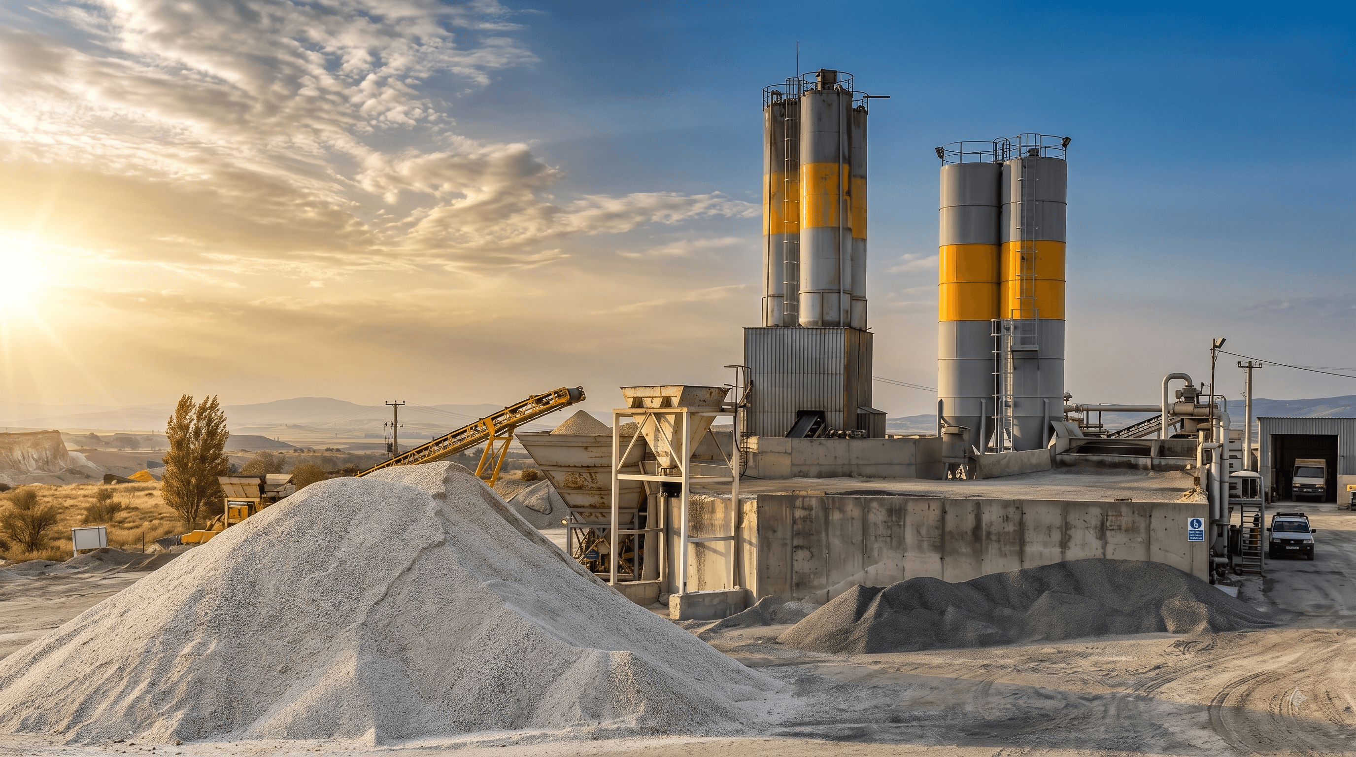 Construction plant background